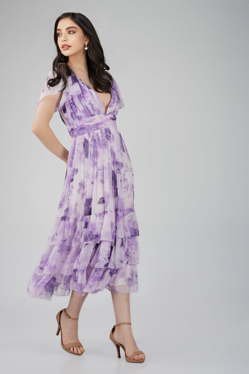 Madison Lavender Chiffon Bridesmaid Dress