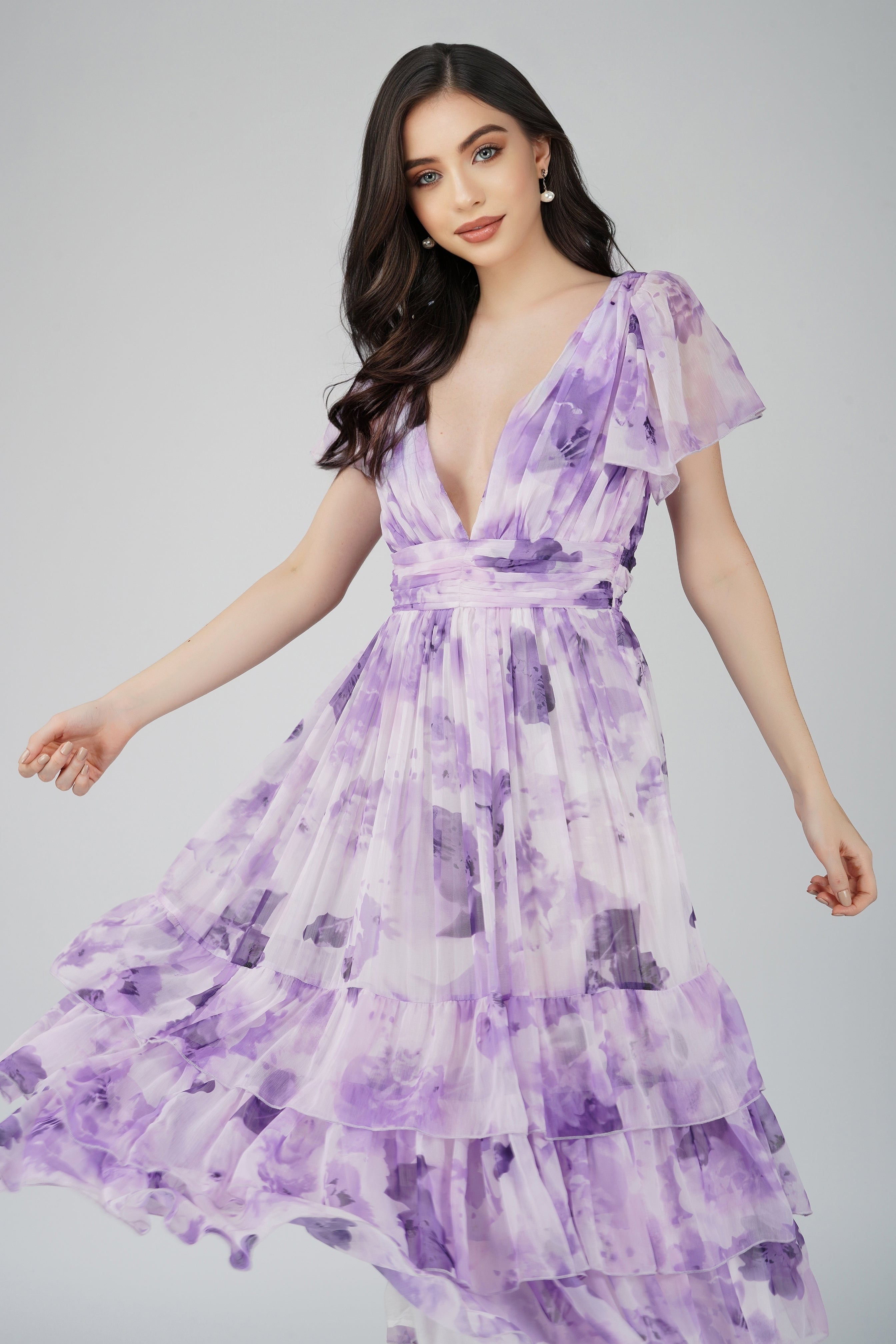 Chiffon Dresses Lace & Beads Chiffon Dresses Lace & Beads
