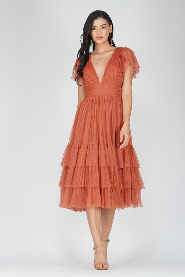 Madison Dress Terracotta