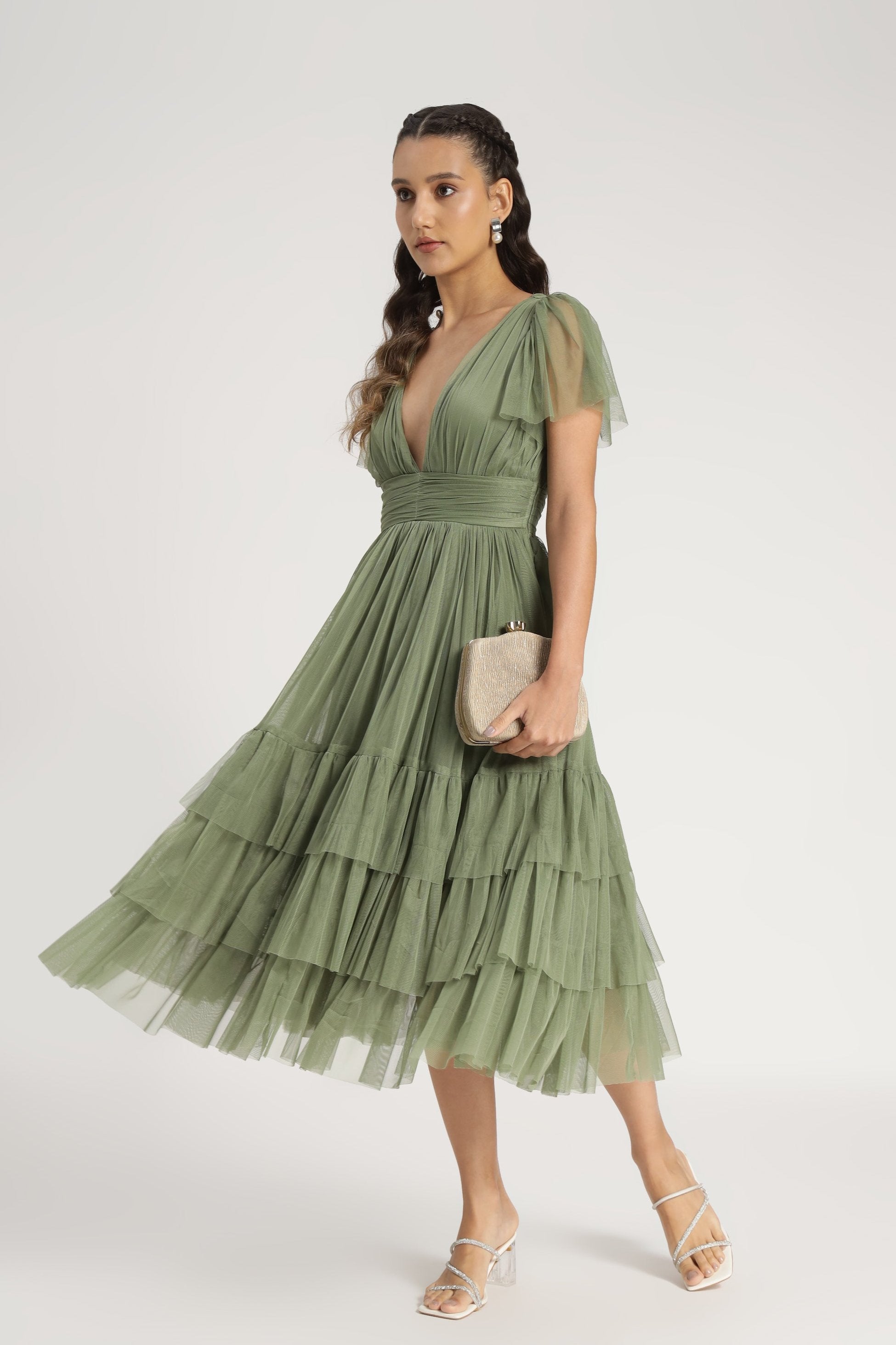 Maddie tulle midi dress coast best sale