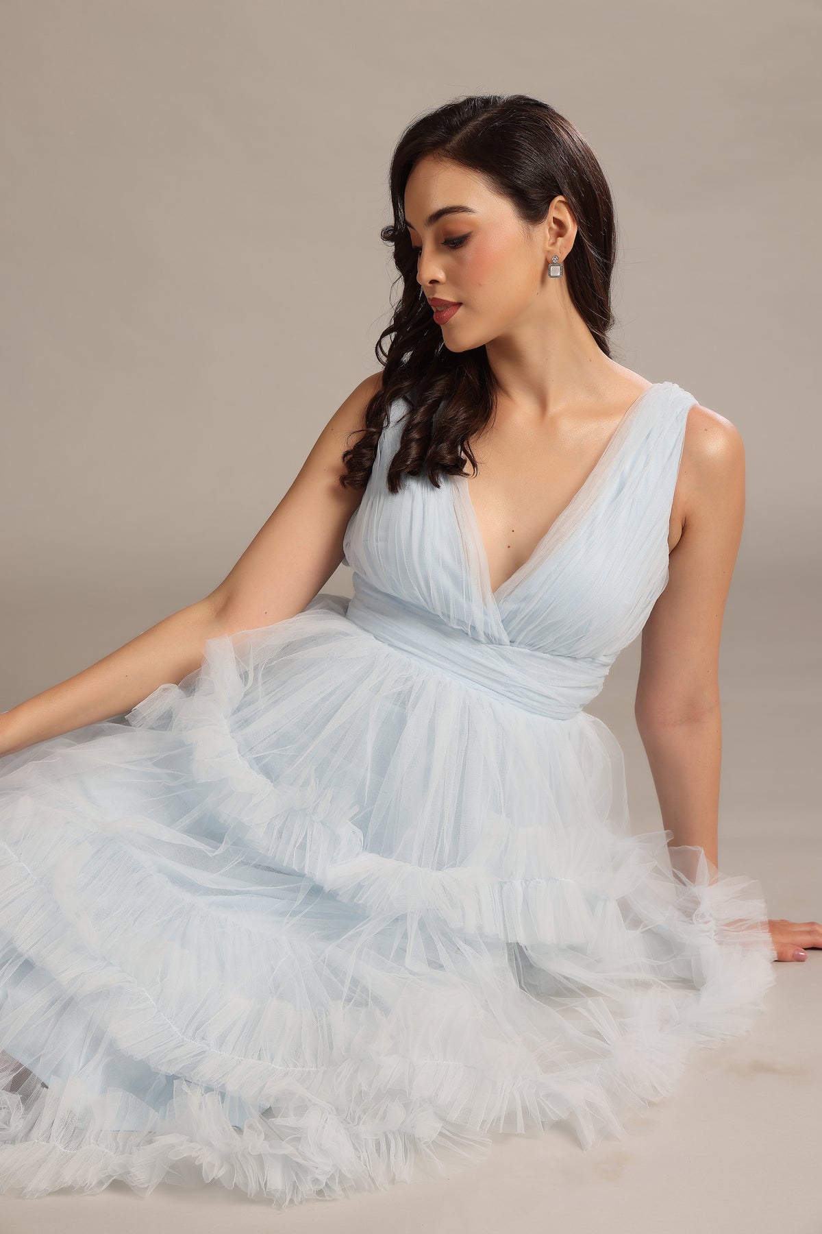 Neddin Midaxi in Powder Blue