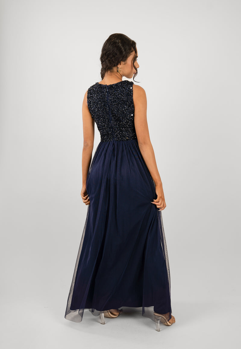 navy-blue-embellished-bridesmaid-dress