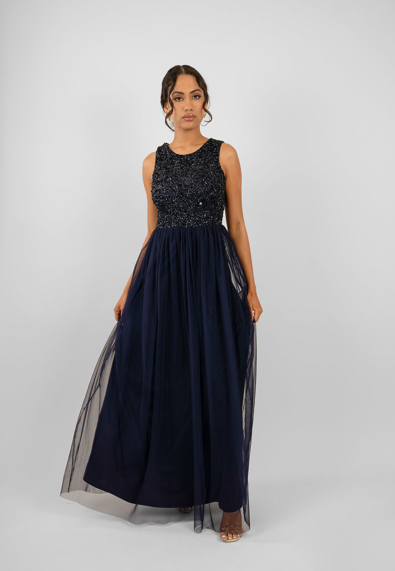 navy-blue-embellished-bridesmaid-dress