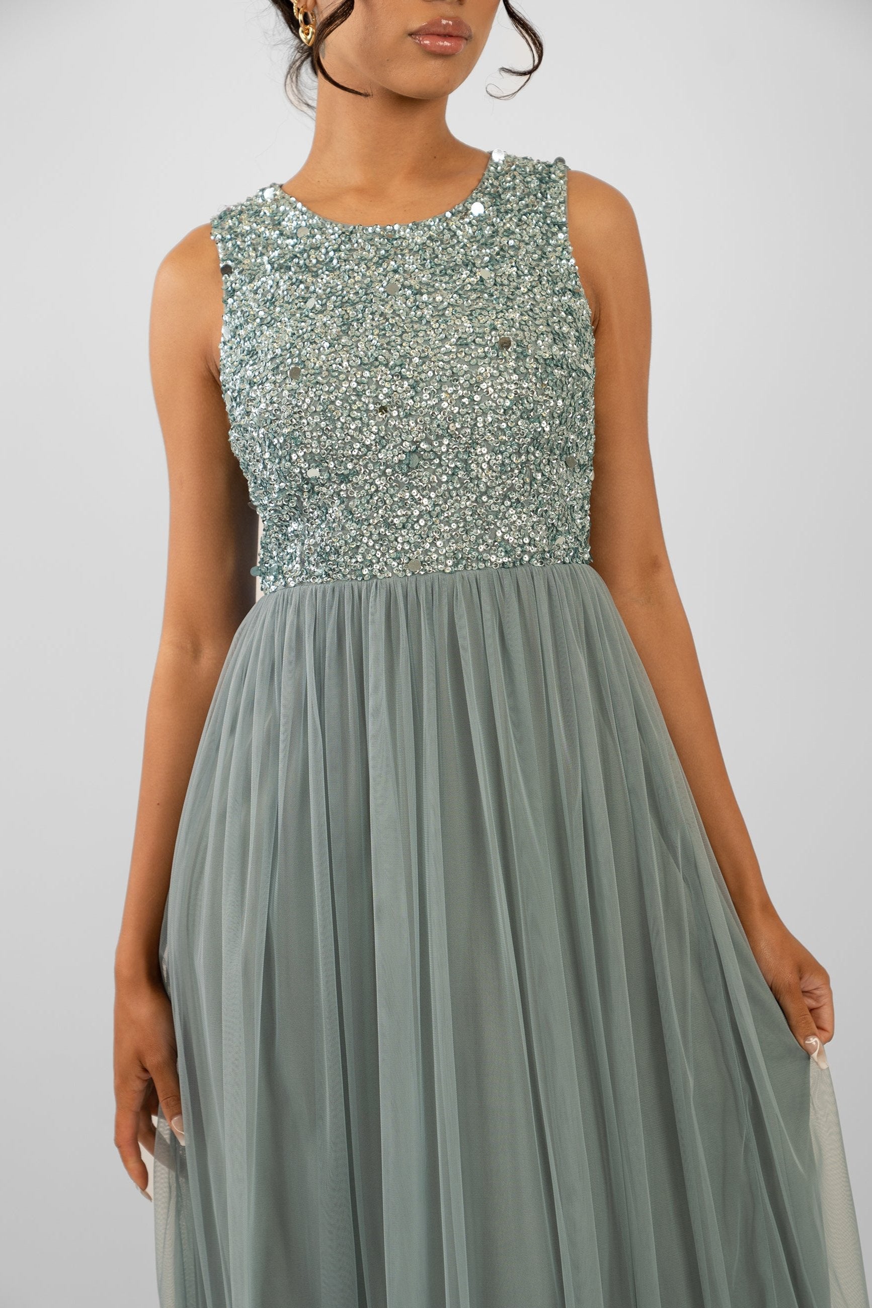 Picasso Teal Embellished Bridesmaid Maxi Dress UK6 / Teal Picasso Teal Embellished Bridesmaid Maxi Dress UK6 / Teal