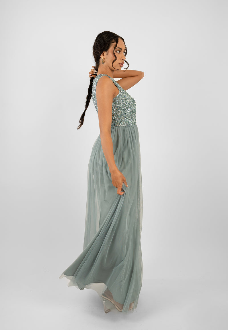 Asos teal bridesmaid dresses outlet