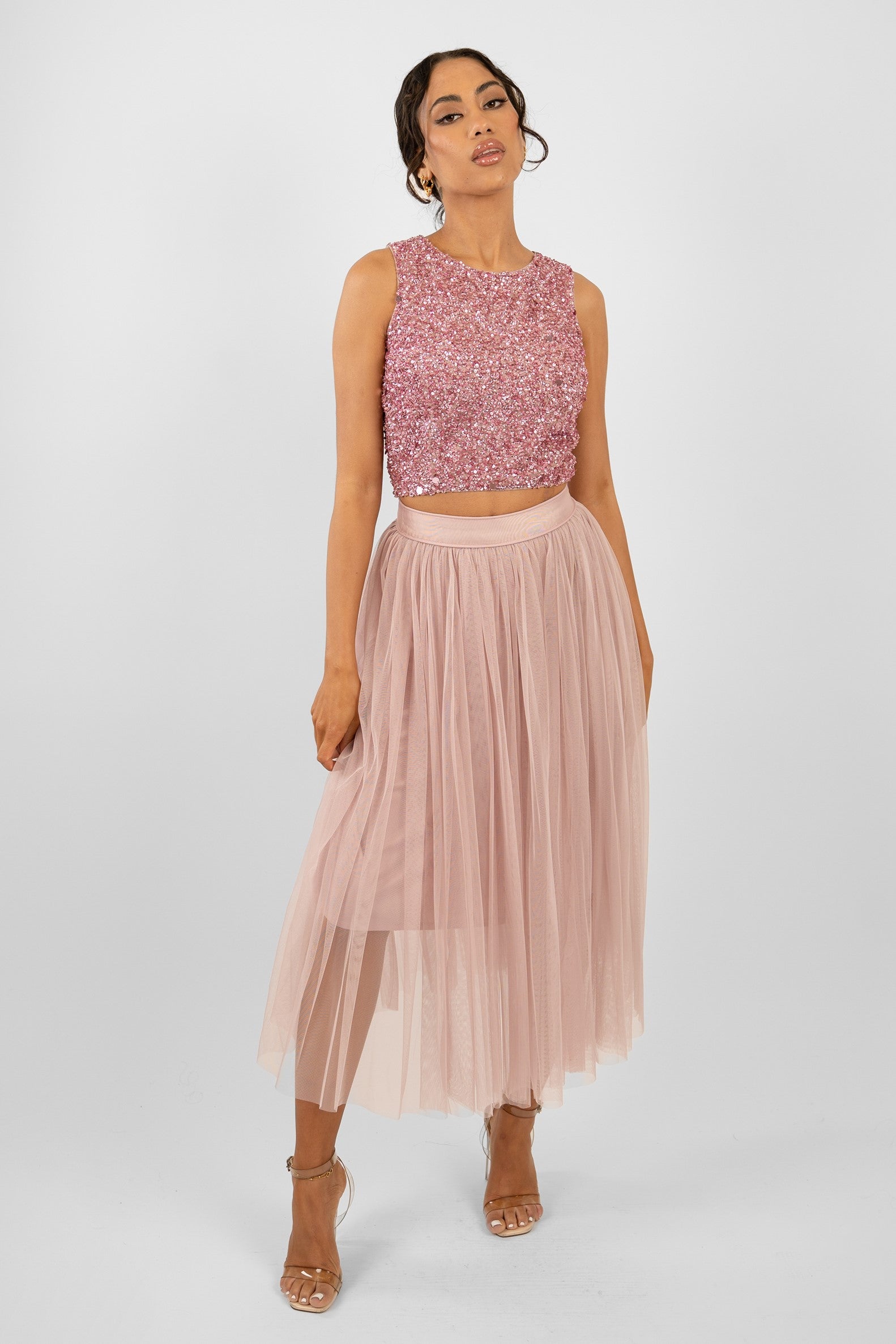 Pink tulle skirt 50 online