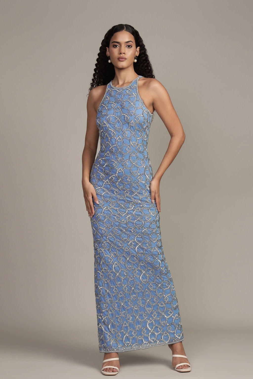 dark blue plus size formal dress Plus-Size Long Beaded Prom with Corset Navy / 18 Step into timeless elegance Rihanna Wears Black Belted dailydealsexclusive Lining:Without Lining