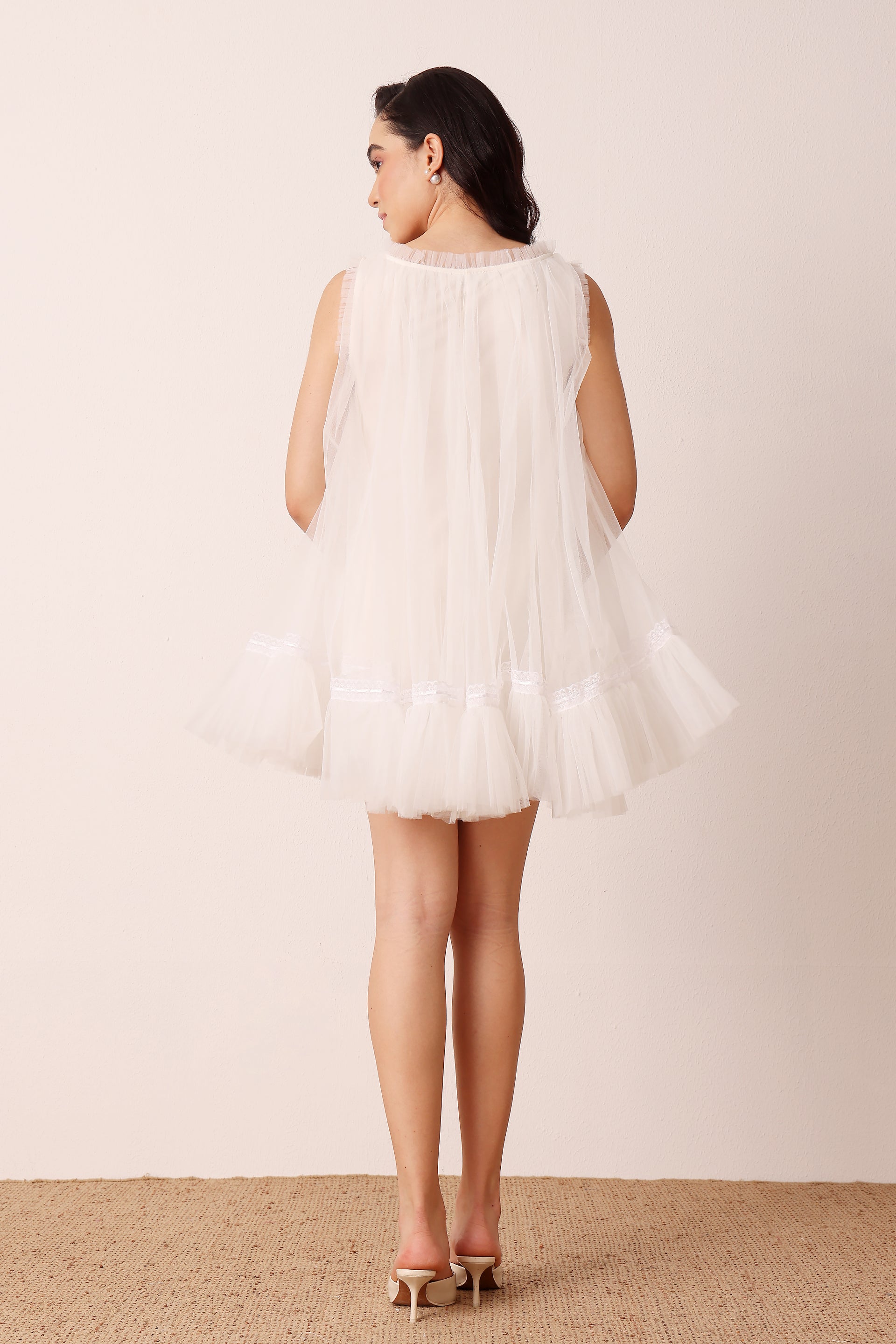 Sadie Mini Dress in Buttercream