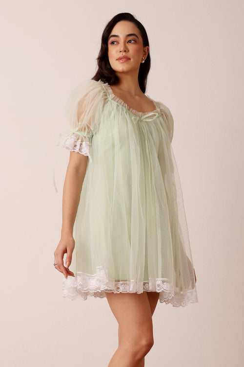 fluffy mesh dress White sling heavy irregular multi-layered skirt mesh fluffy princess w –  PreppyDress