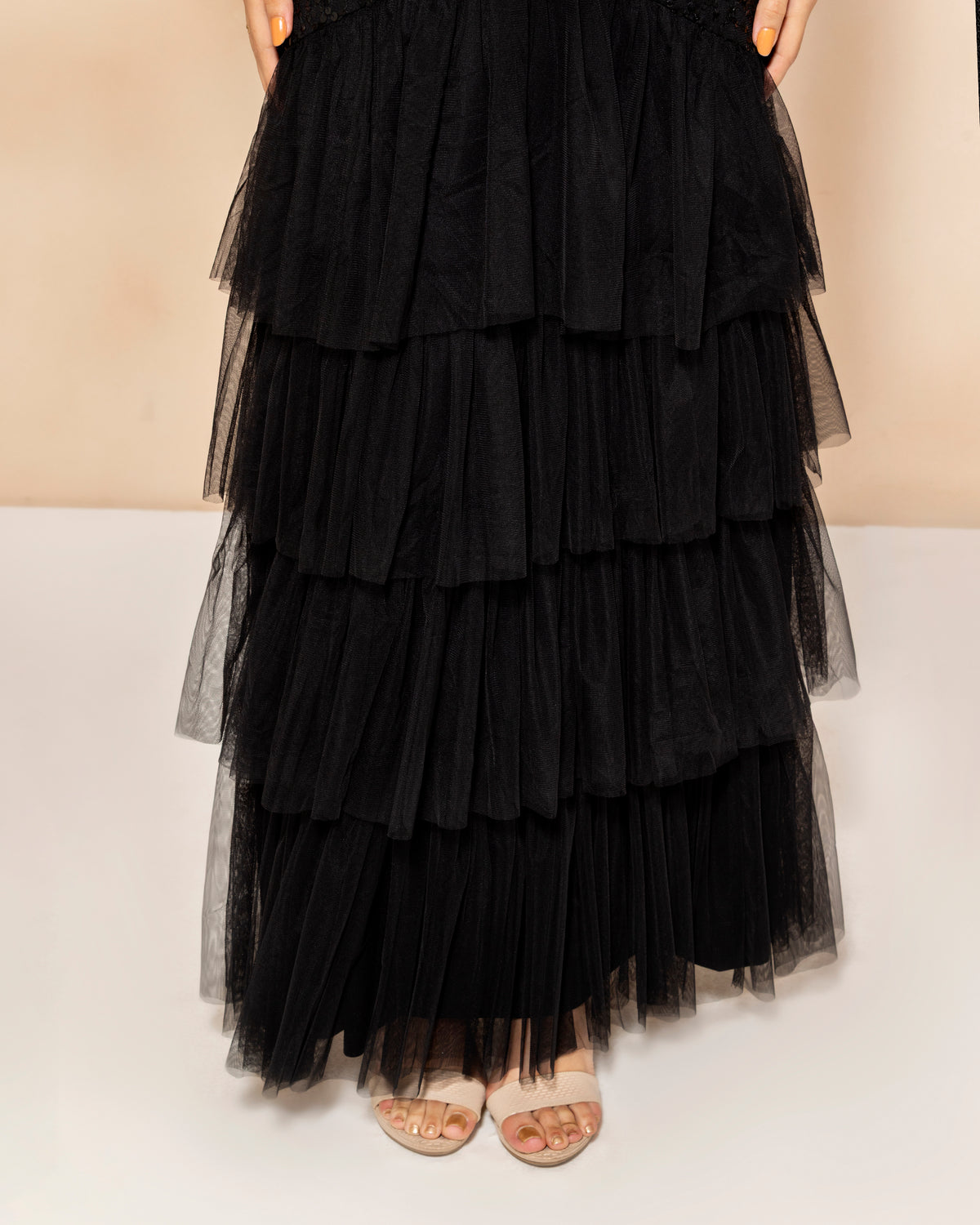 Sierra Embellished Maxi Dress in Black