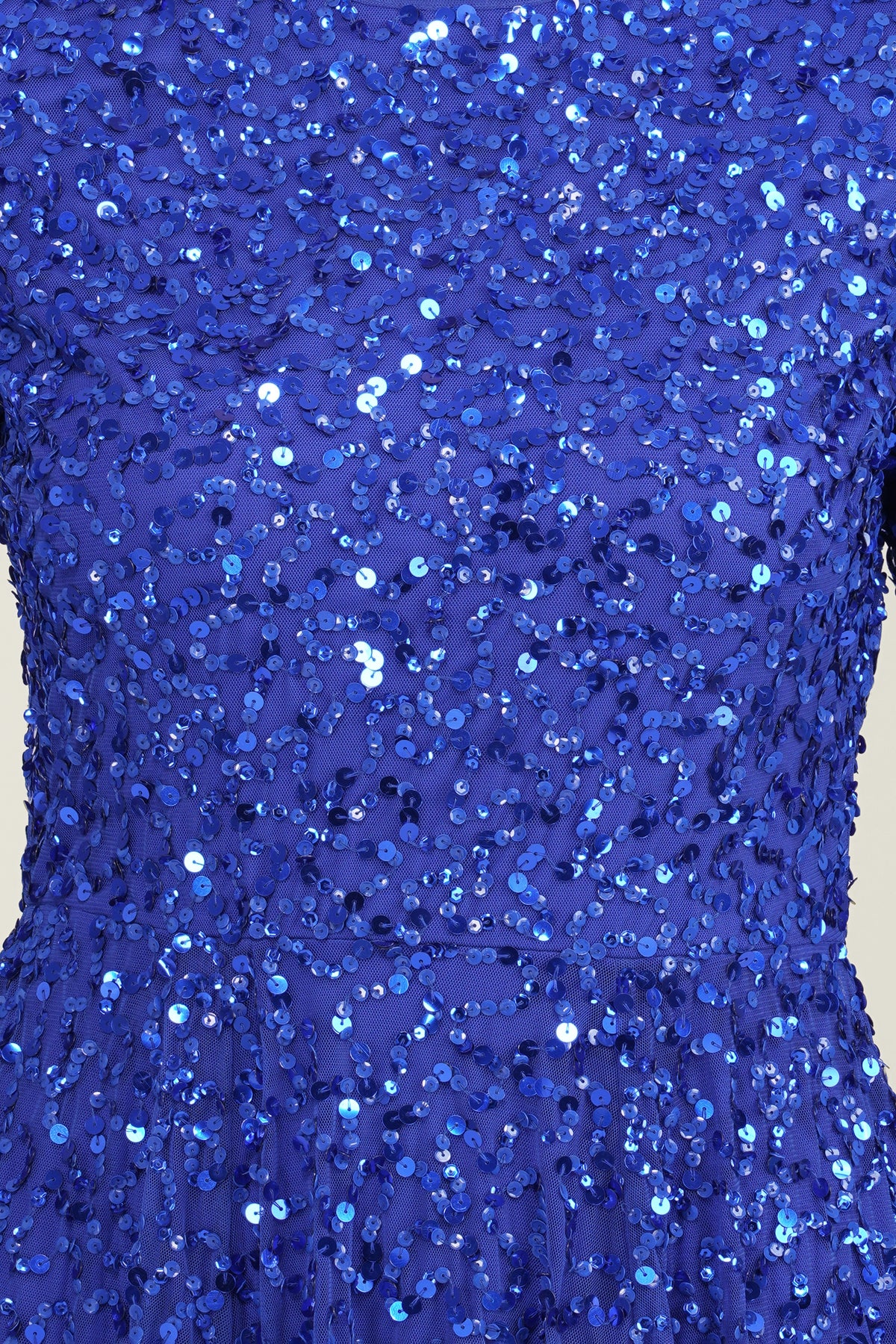 Sila Long Sleeve Embellished Maxi Dress in Royal Blue
