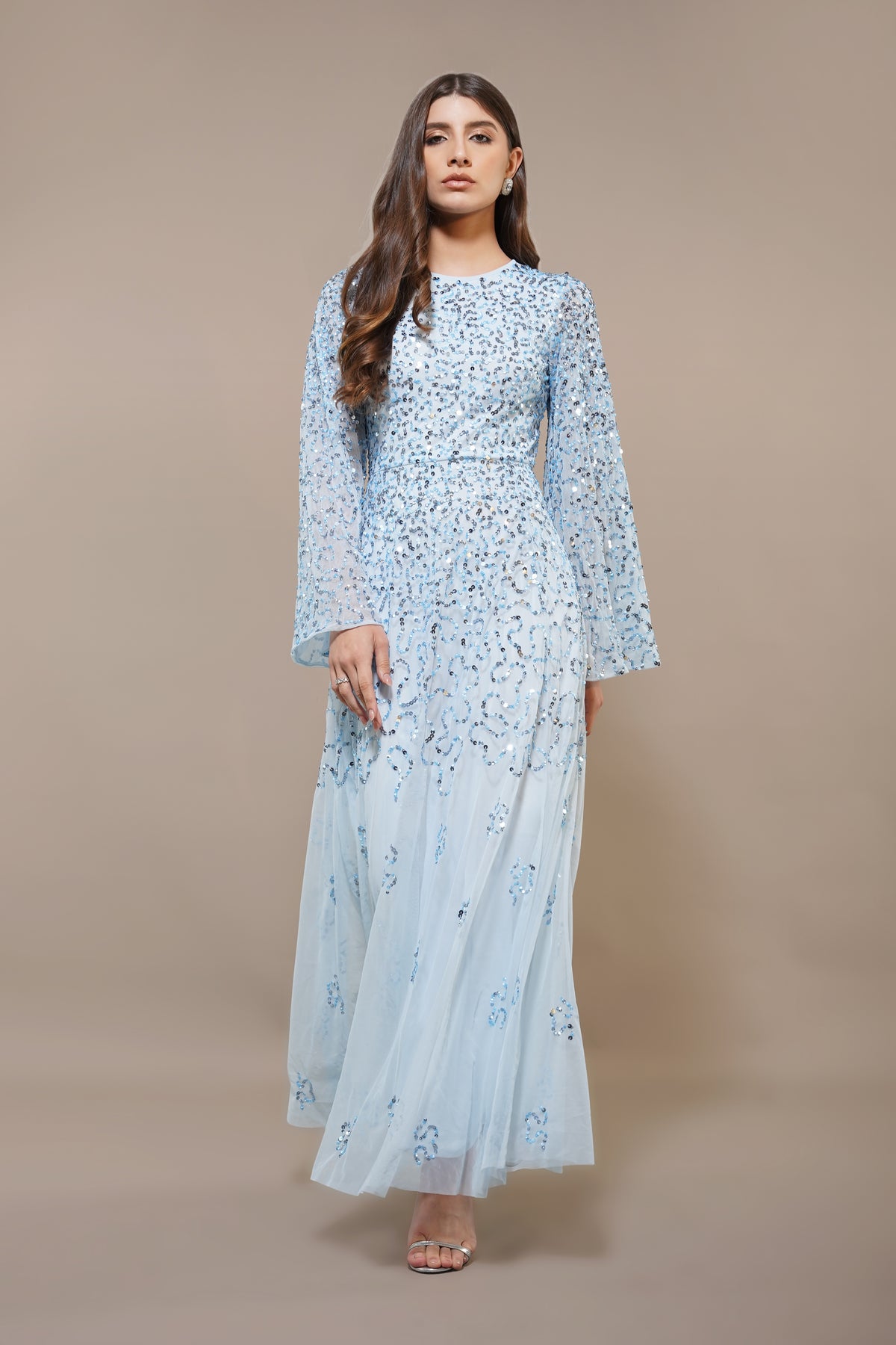 Dane Floral Tulle Corset Tulle Midi Dress Lace & Beads Dane Floral Tulle Corset Tulle Midi Dress Lace & Beads