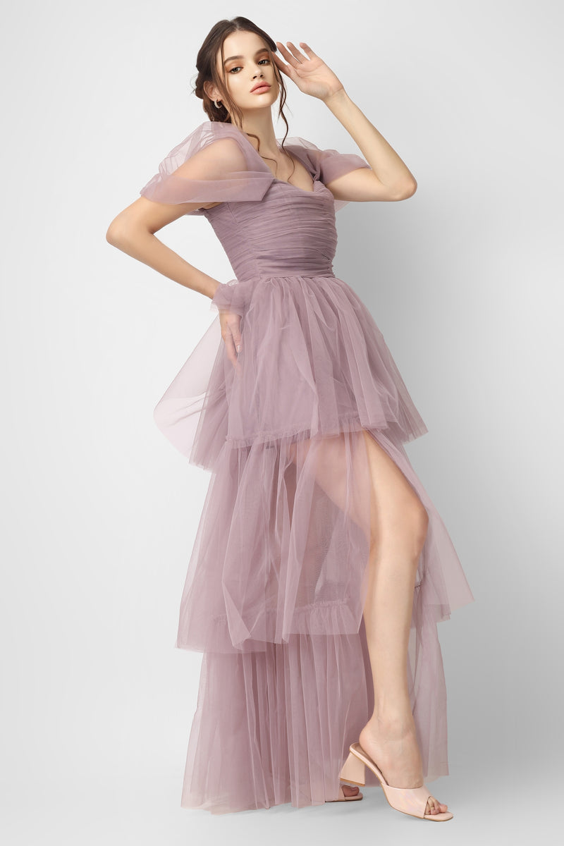 Sydney Ultra Violet Tulle Maxi Dress