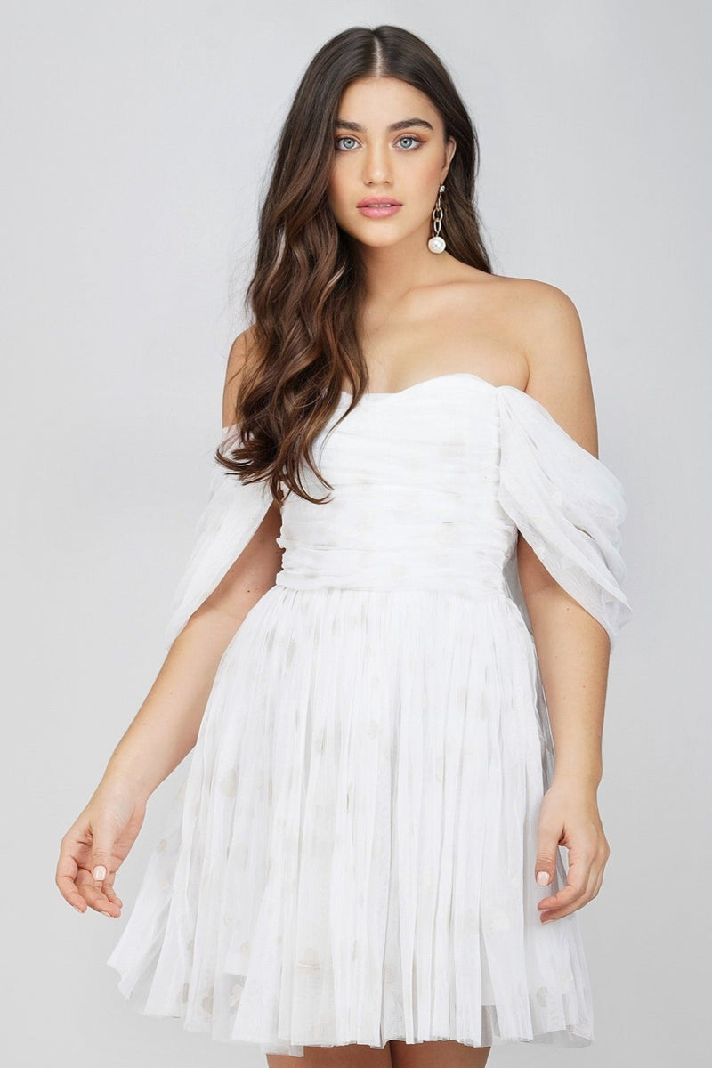 Short white dress store near me