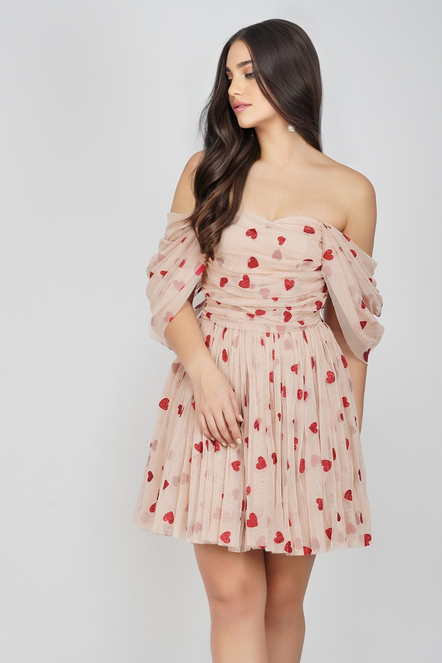 Mesh Mini Dresses Lace & Beads Mesh Mini Dresses Lace & Beads