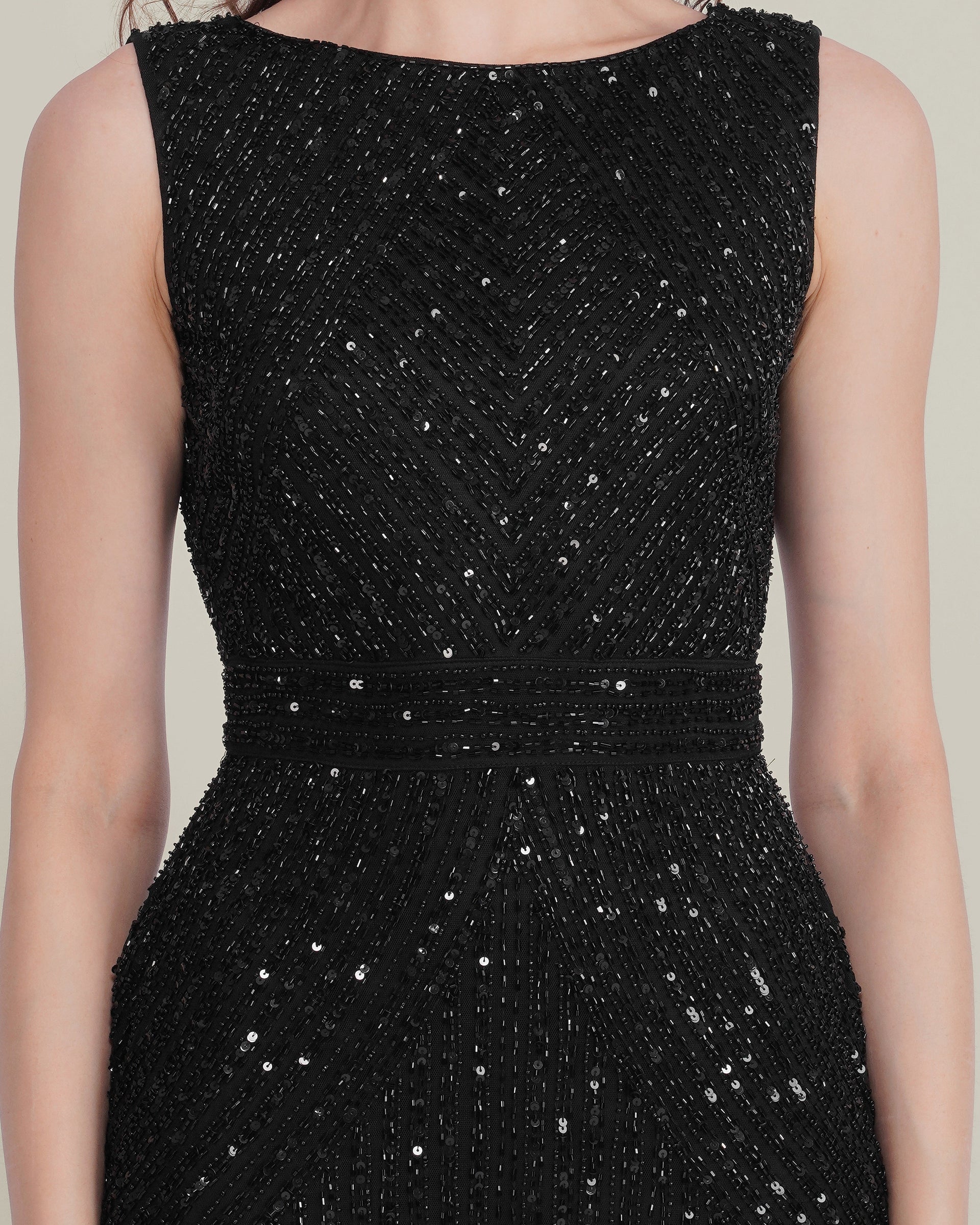 Tuvalu Embellished Maxi Dress in Black