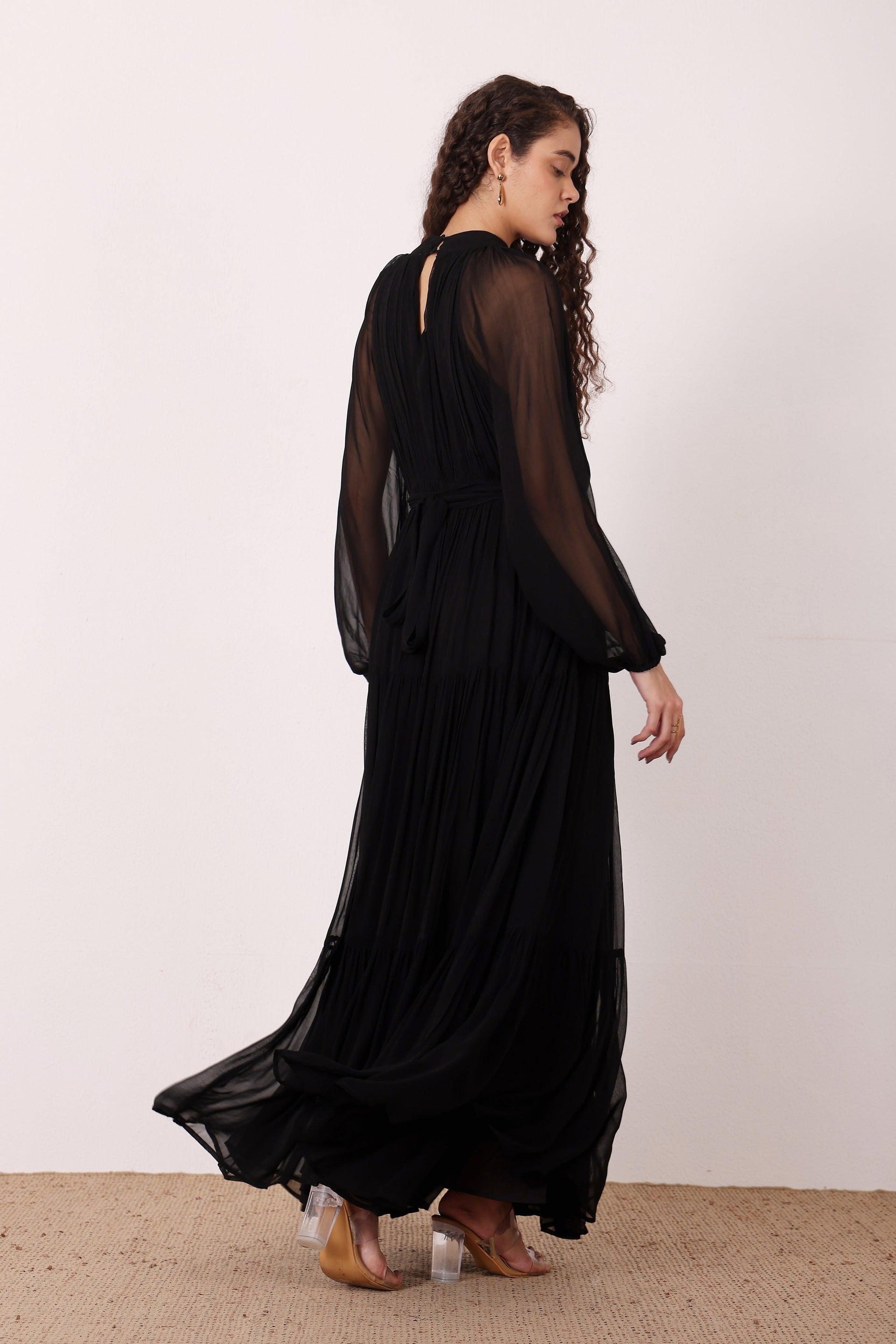 Violetta Maxi Dress in Black