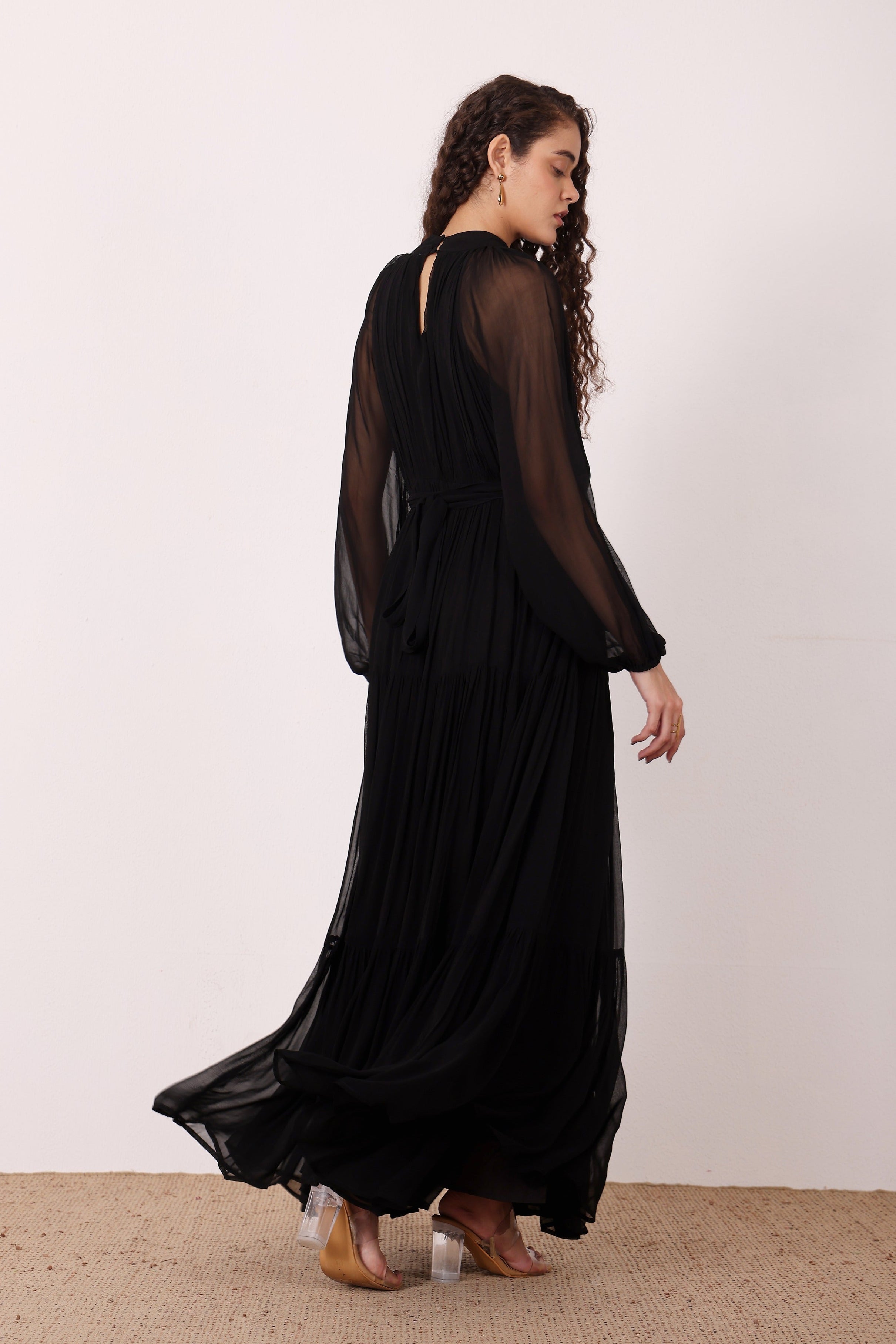 Violetta Maxi Dress in Black