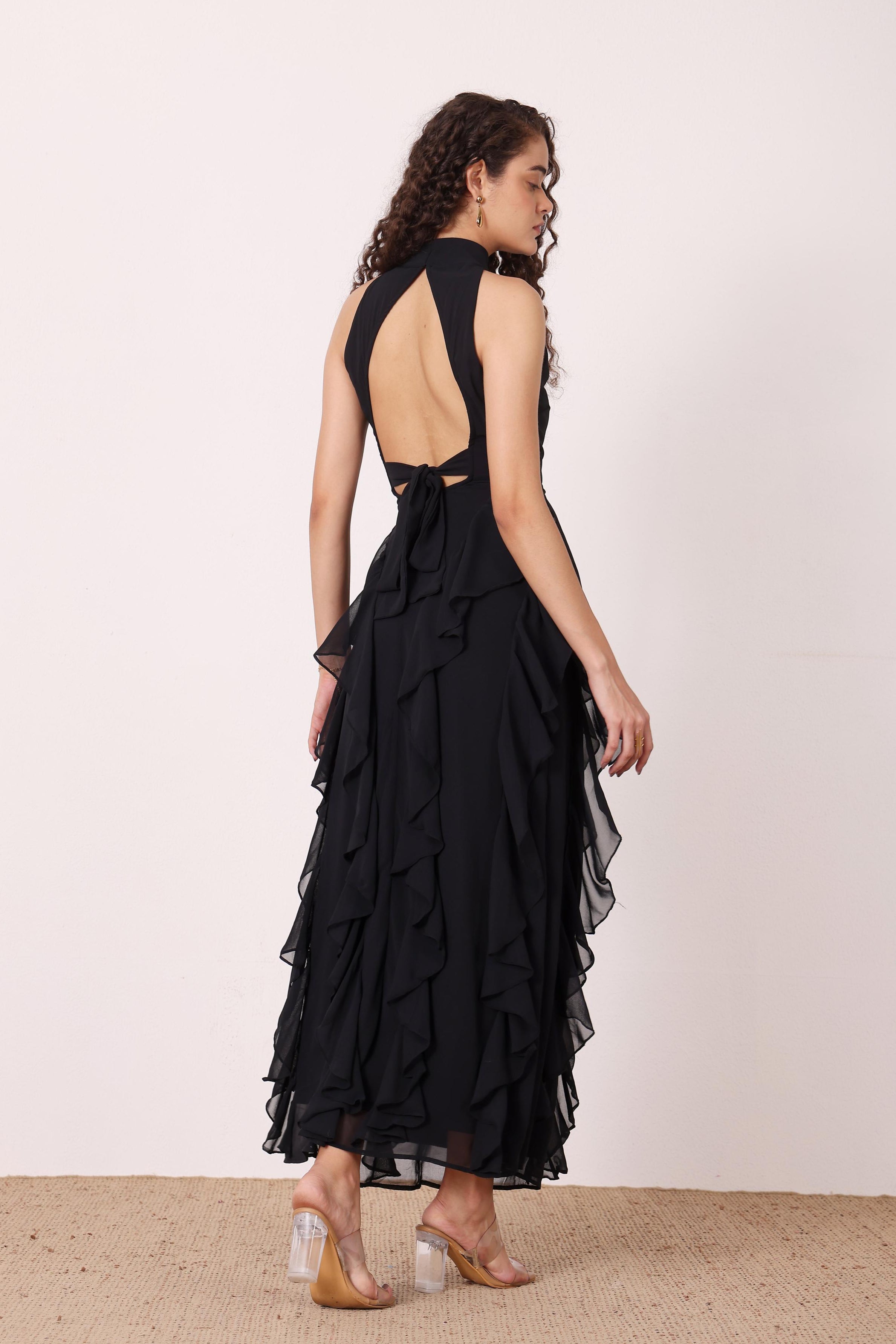 Malinina Maxi Dress in Black