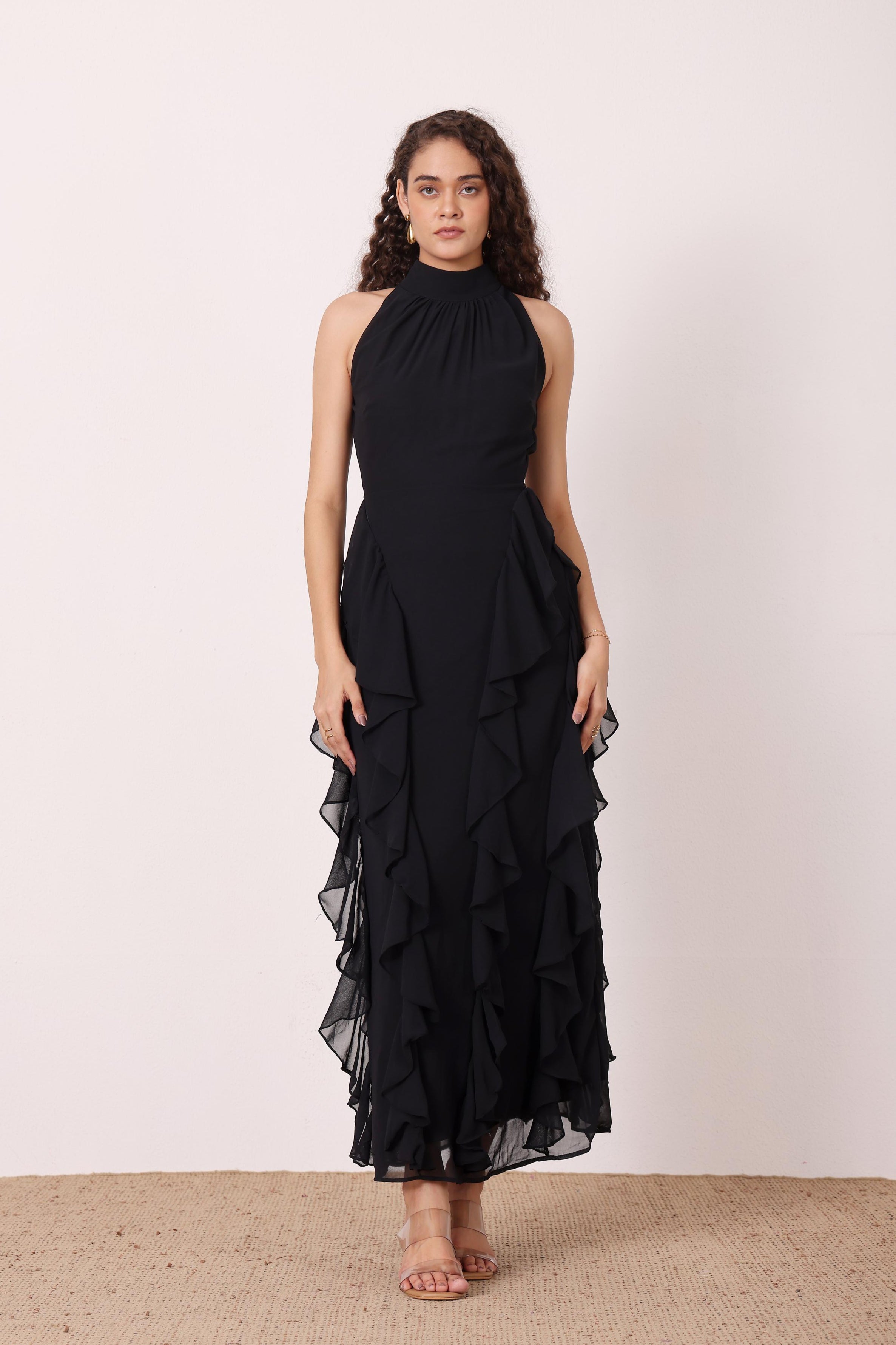 Malinina Maxi Dress in Black