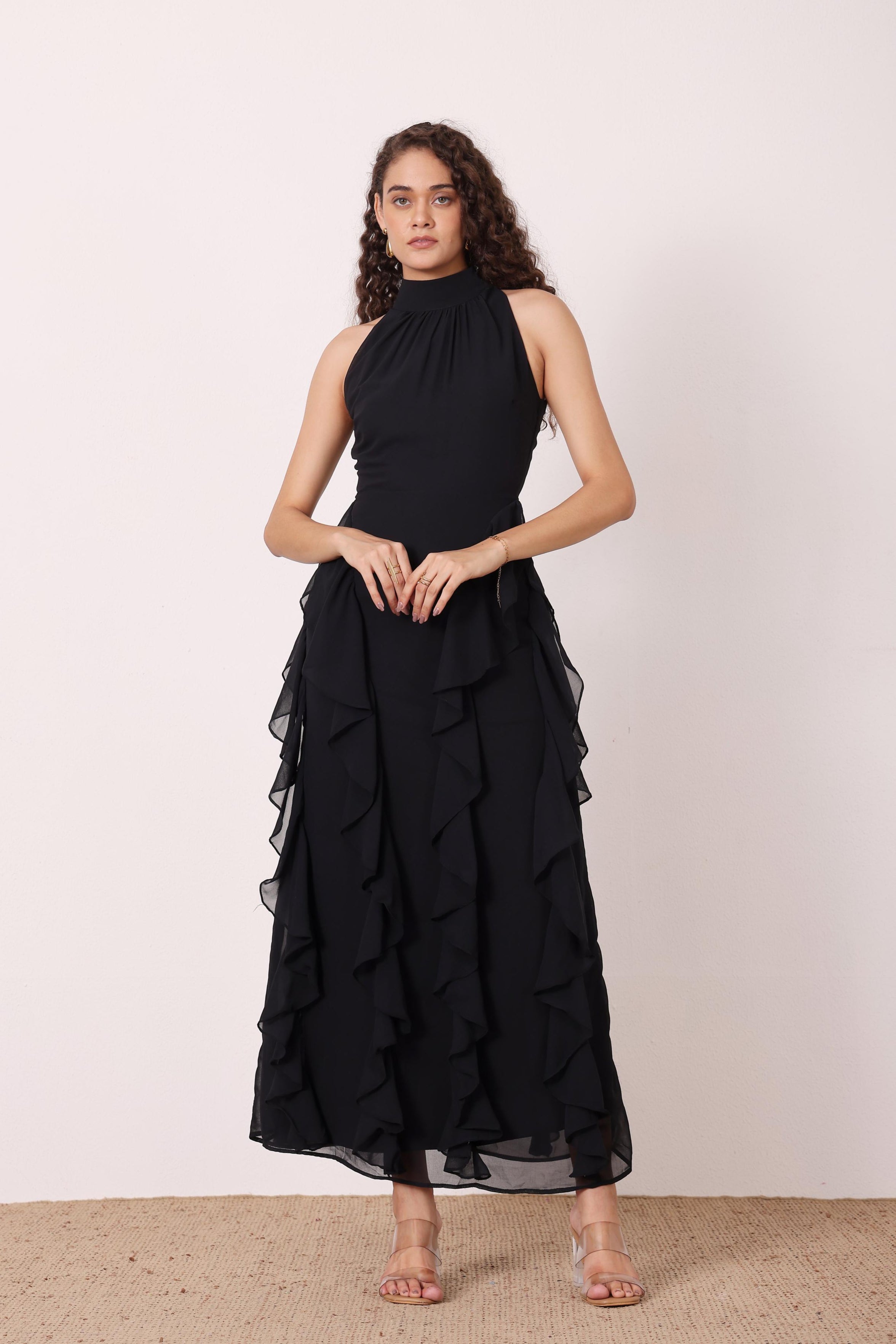 Malinina Maxi Dress in Black