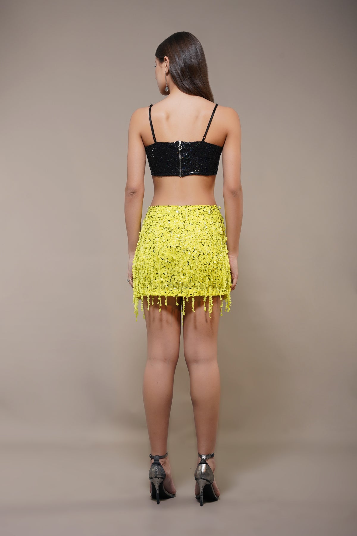 Urbane Mini Skirt in Yellow