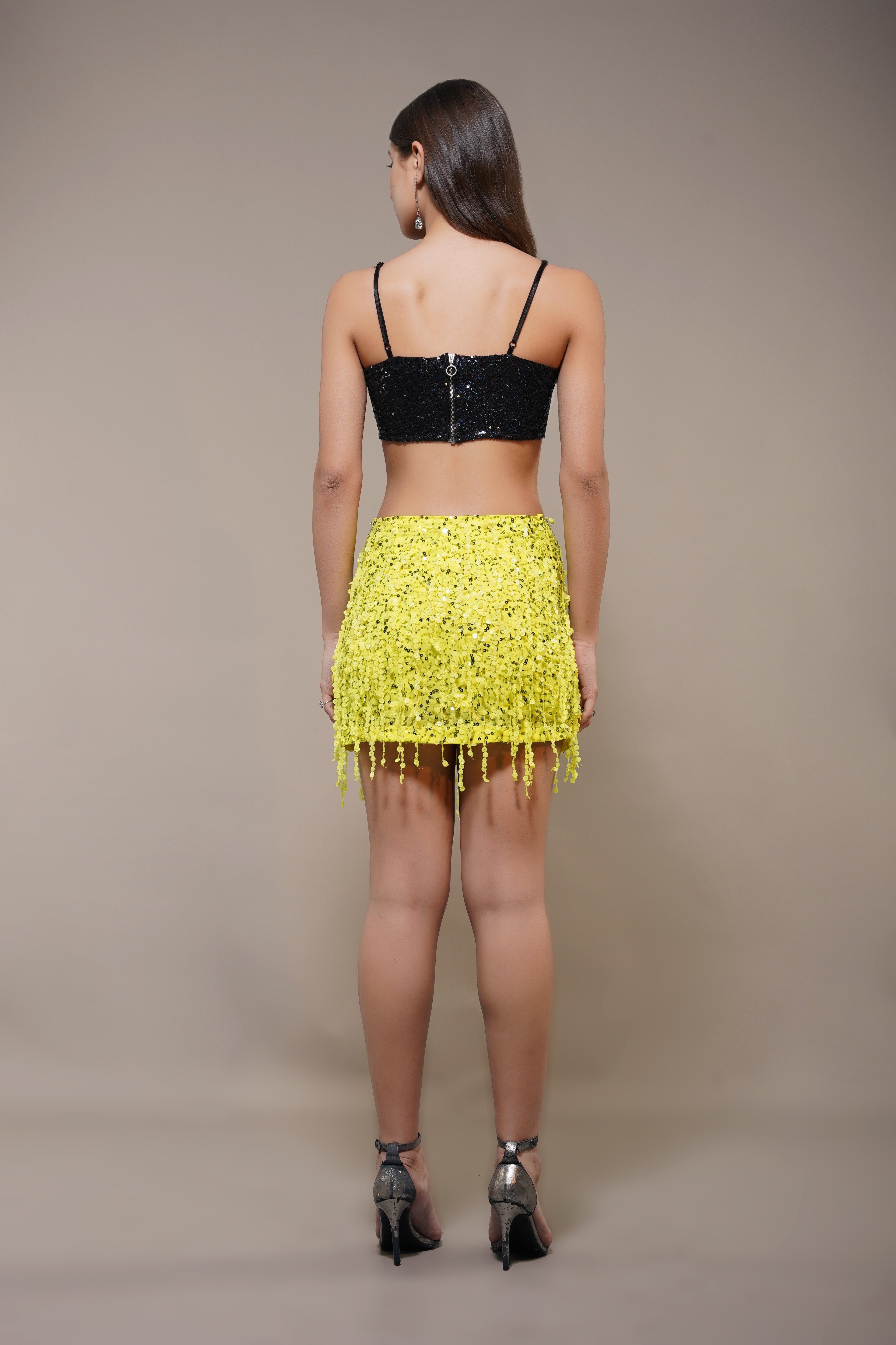 Urbane Mini Skirt in Yellow