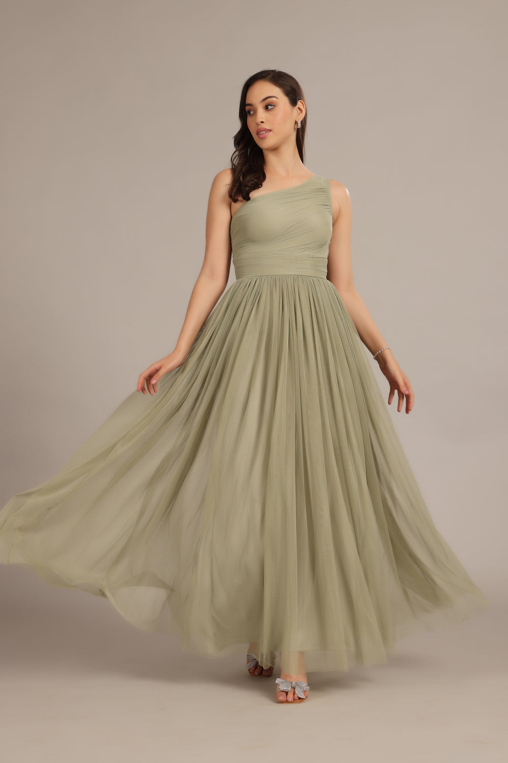 Classic One-Shoulder Maxi Dress main image 1
