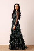 Rebecca Maxi Dress in Emerald Floral