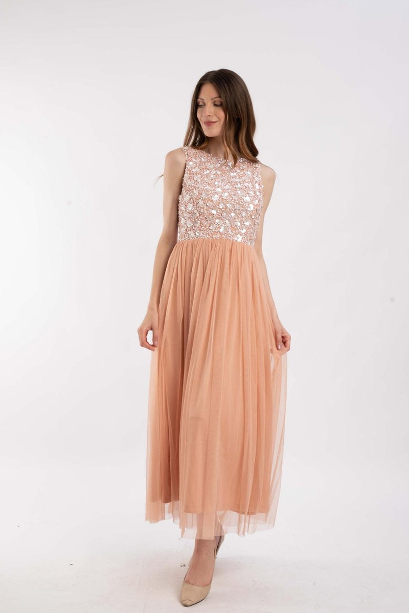 Hazel Blush Pink Bridesmaid Dress