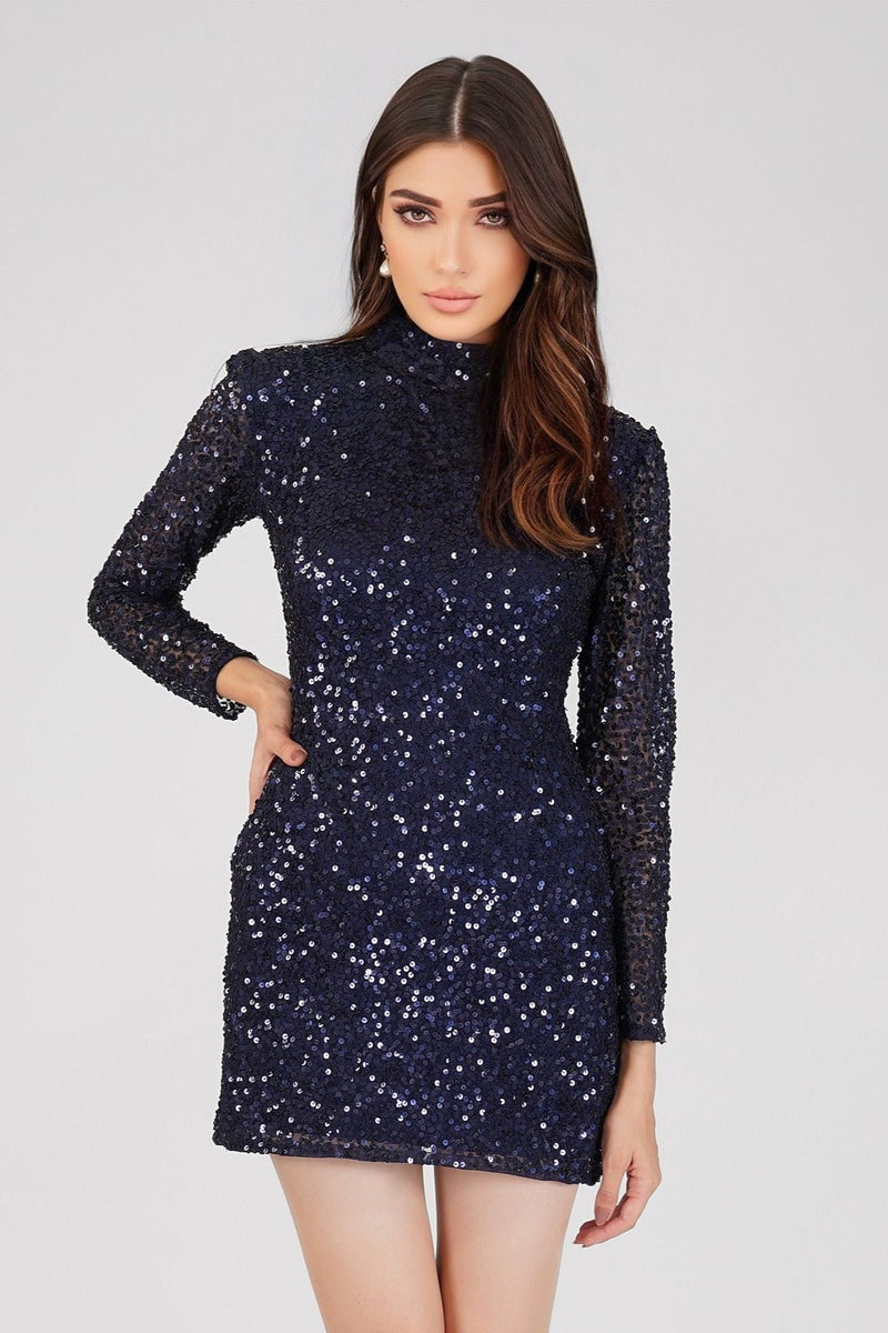 sequin mini dress