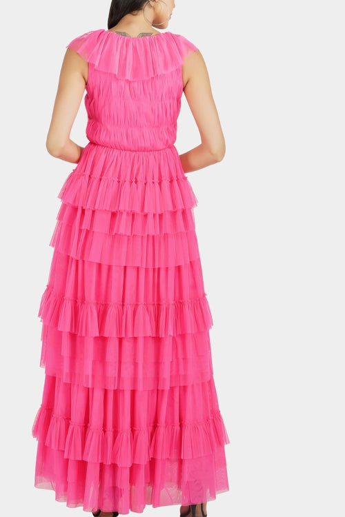Alexandra Tulle Maxi in Pink