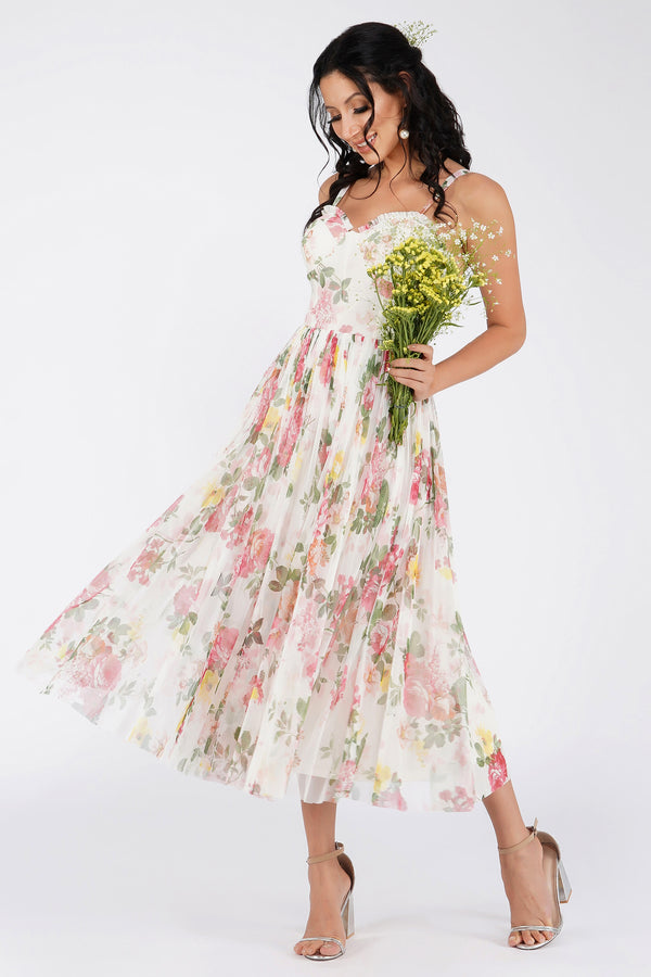 floral corset dress