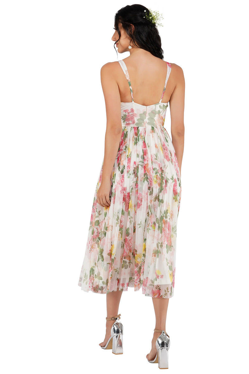 floral corset dress