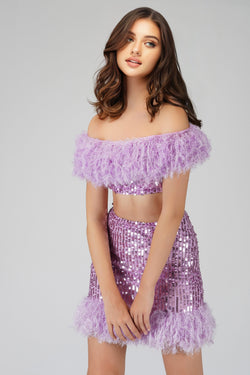 sequin-lilac-purple-feather-top