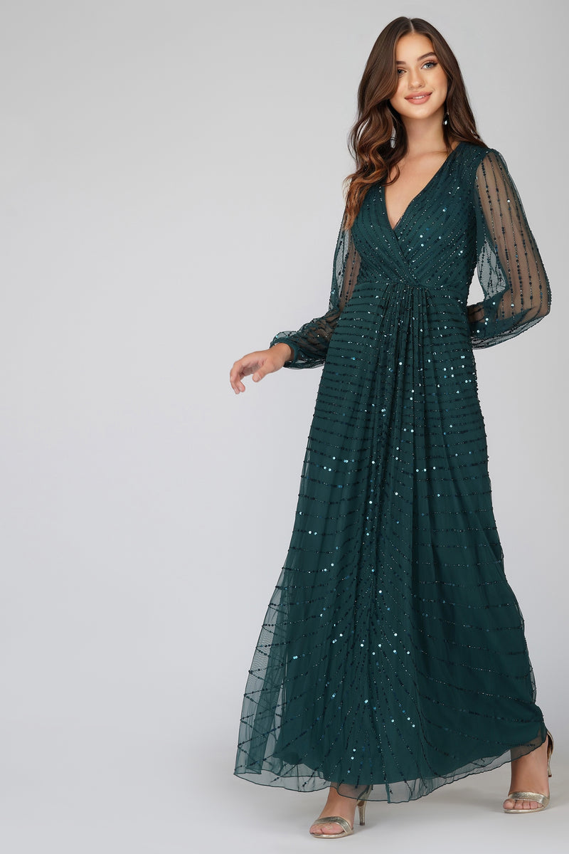 green bridesmaid dress