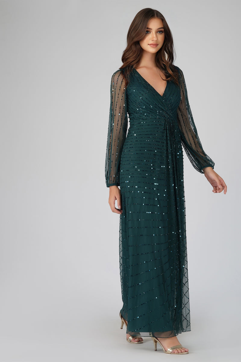 green bridesmaid dress