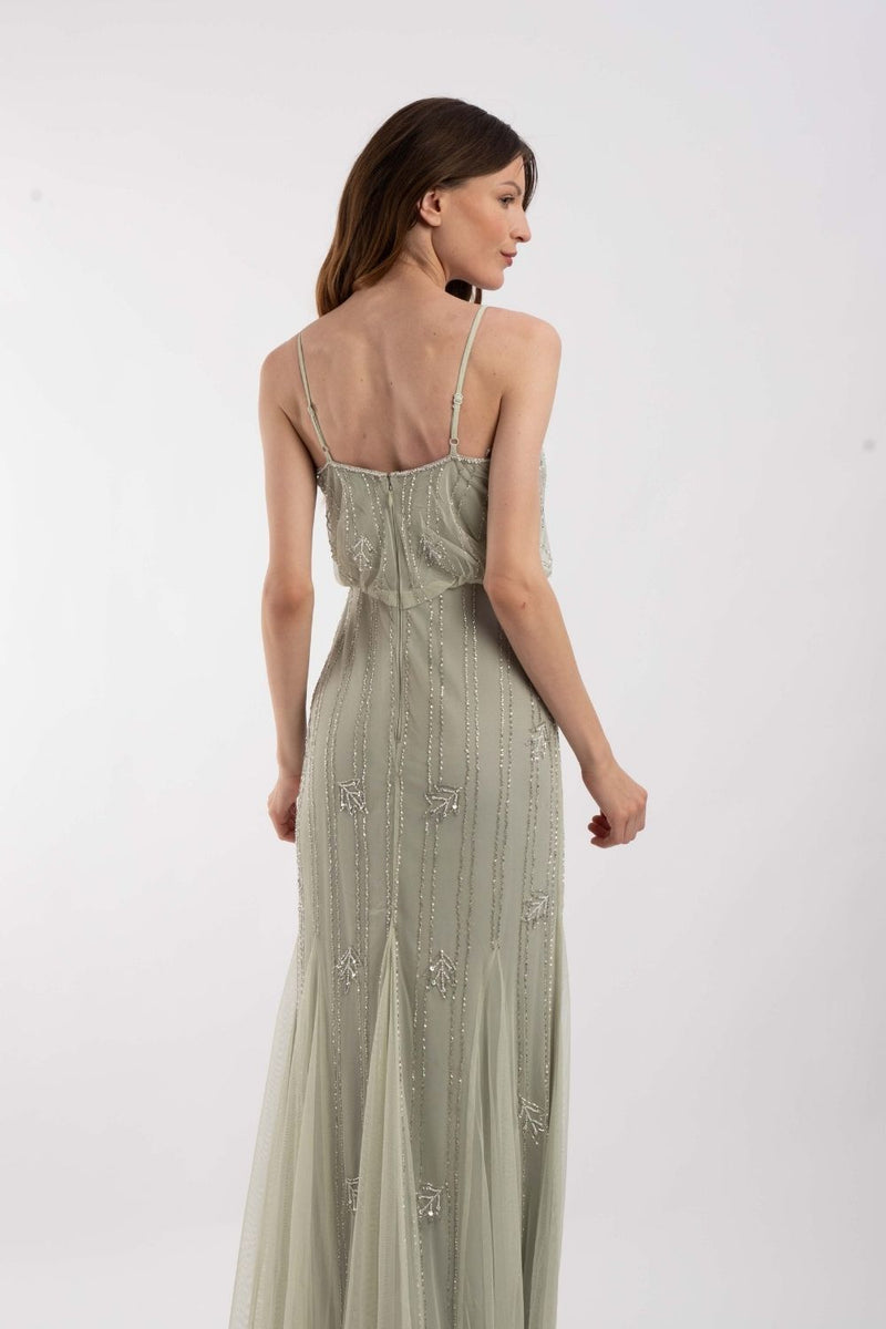 sage green bridesmaid dress