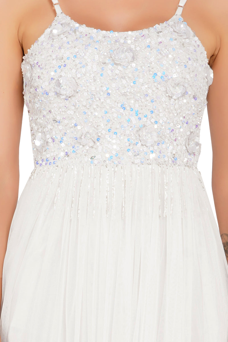 Lace & beads riri outlet midi