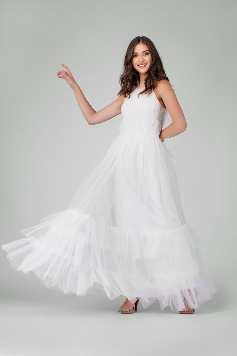 tulle wedding dress