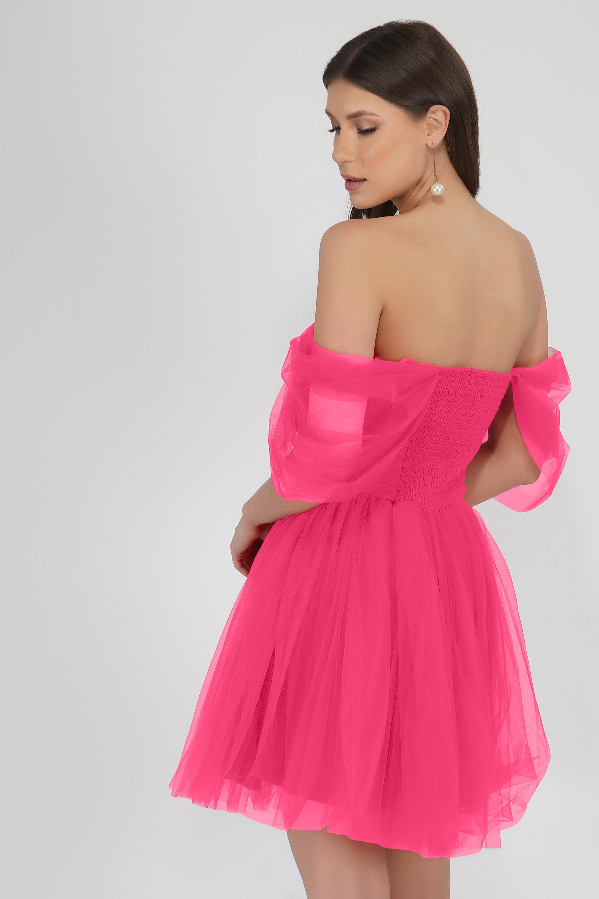 Sydney Pink Tulle Mini Dress
