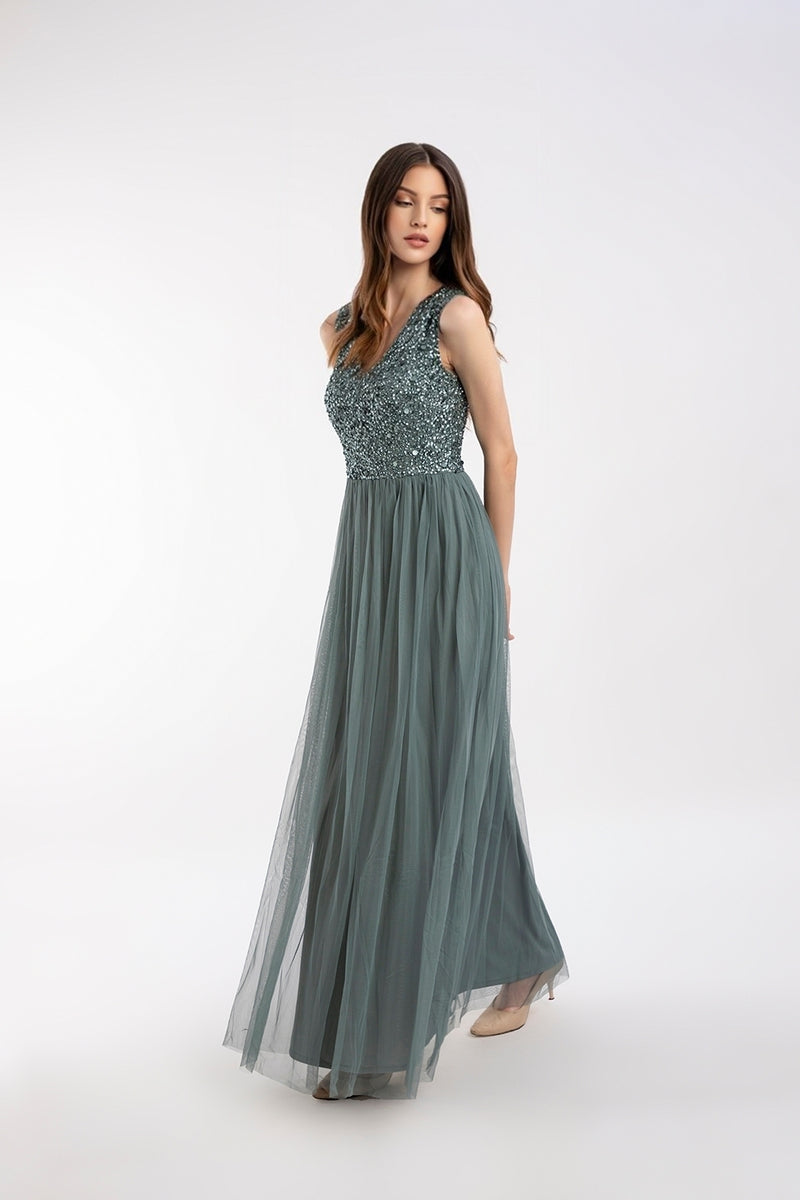 teal bridesmaid dress