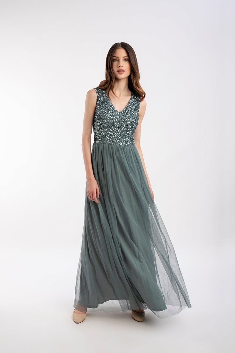 teal bridesmaid dress