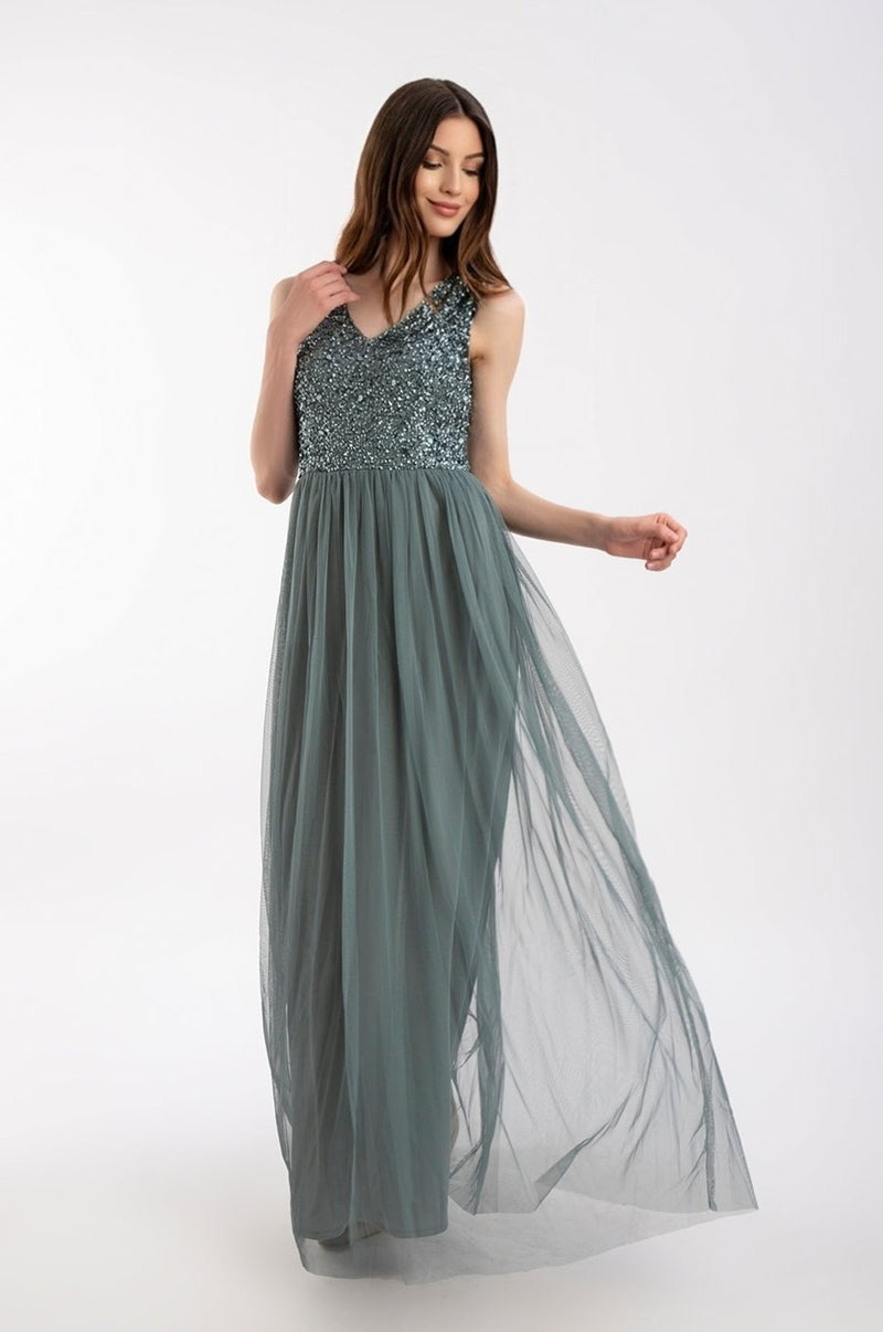 teal bridesmaid dress