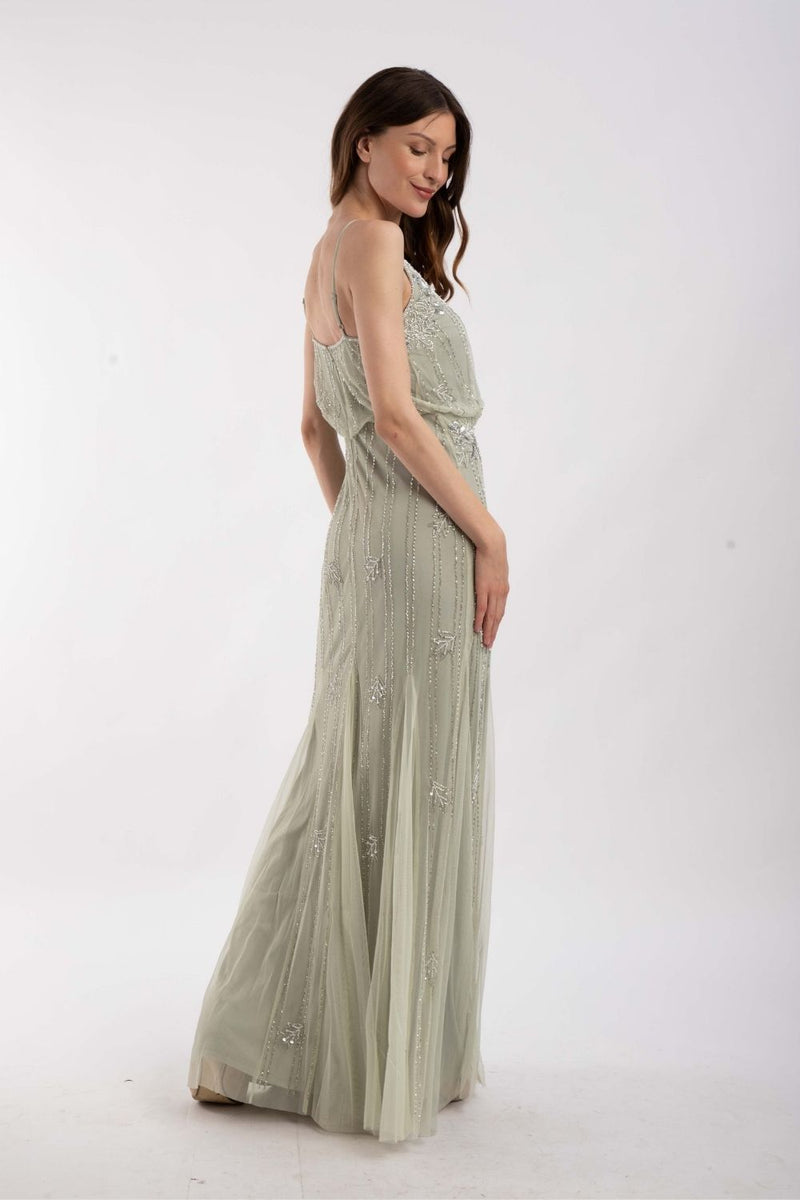 sage green bridesmaid dress