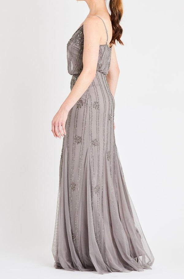 Keeva Grey Bridesmaid Maxi Dress