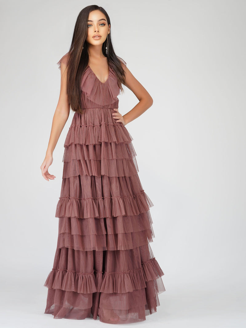 Forever unique best sale tiered maxi dress