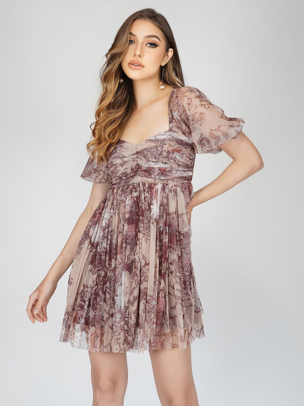 tulle mini dress