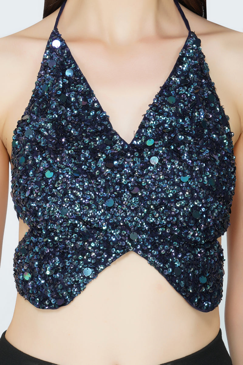 Butterfly Top in Navy Blue