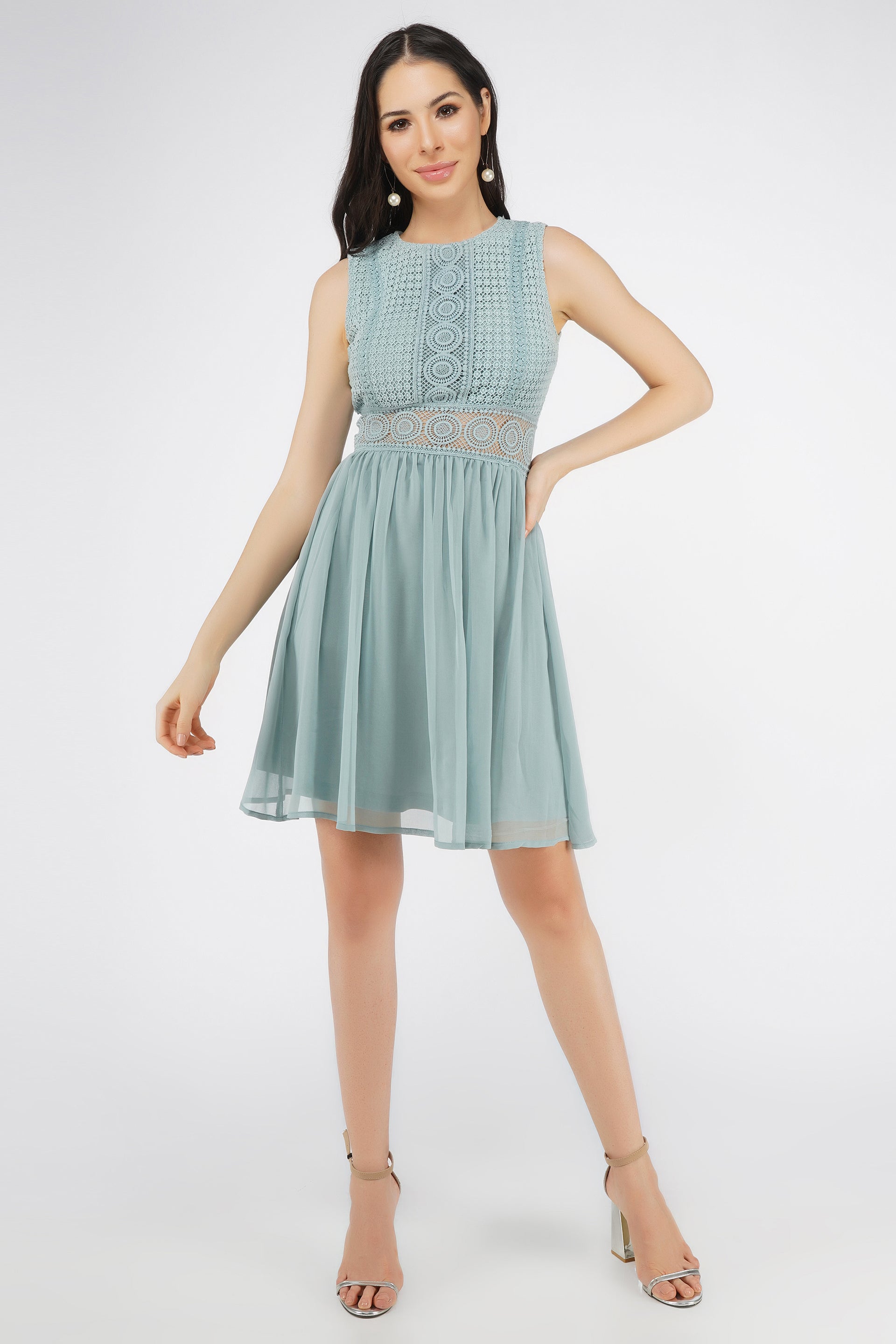 Cherelle Skater in Light Teal